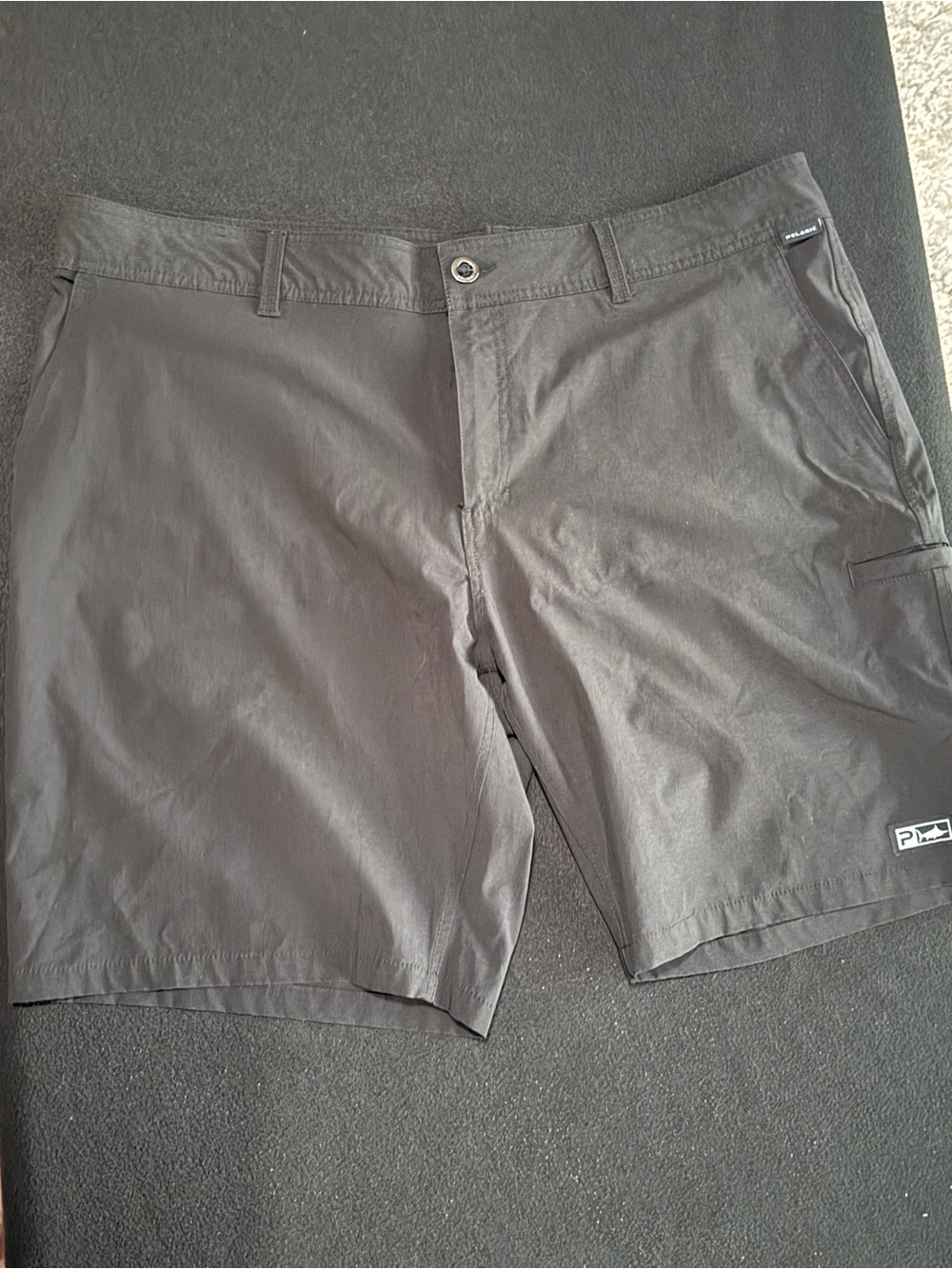 Pelagic Men's Black Flat Front Shorts